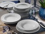 Hermia Vajilla de Porcelana SV24Y200 de 24 Piezas en Blanco